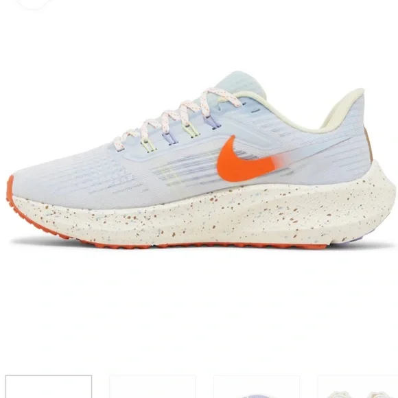 Nike Womens Air Zoom Pegasus 39 - Size 8 DX6047 181 - White / Orange - Sail - Picture 3 of 10
